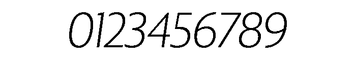 Collier Sans Hairline Italic Font OTHER CHARS