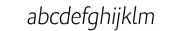 Collier Sans Hairline Italic FONT
