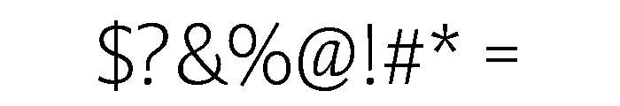 Collier Sans Hairline Font OTHER CHARS