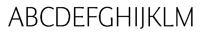 Collier Sans Hairline Font UPPERCASE