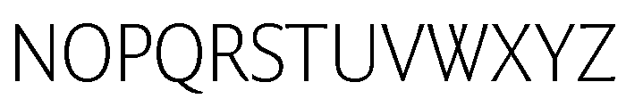 Collier Sans Hairline Font UPPERCASE