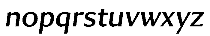 Collier Sans Italic Font LOWERCASE
