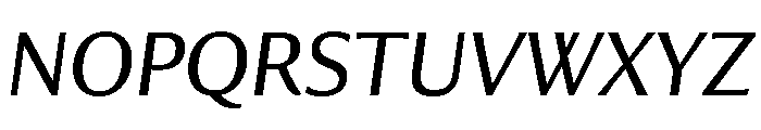 Collier Sans Light Italic Font UPPERCASE