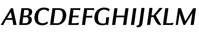 Collier Sans Regular Italic Font UPPERCASE