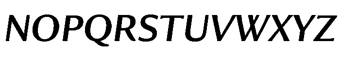 Collier Sans Regular Italic Font UPPERCASE