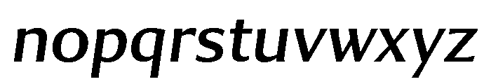 Collier Sans Regular Italic Font LOWERCASE