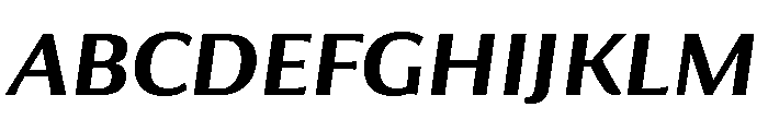 Collier Sans Semi Bold Italic Font UPPERCASE