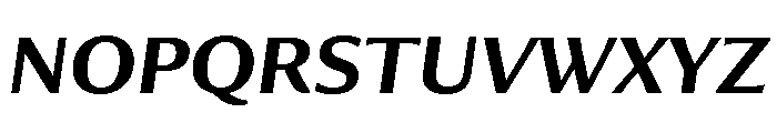Collier Sans Semi Bold Italic Font UPPERCASE