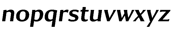Collier Sans Semi Bold Italic Font LOWERCASE