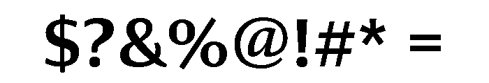 Collier Sans Semi Bold Font OTHER CHARS