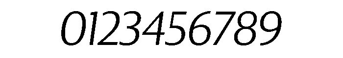 Collier Sans Thin Italic Font OTHER CHARS