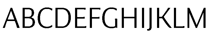 Collier Sans Thin Font UPPERCASE