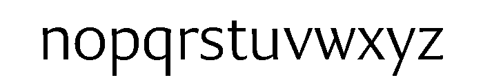 Collier Sans Thin Font LOWERCASE