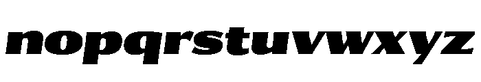 Collier Sans Ultra Italic Font LOWERCASE