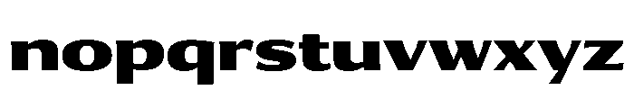 Collier Sans Wide Black Font LOWERCASE