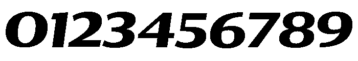 Collier Sans Wide Bold Italic Font OTHER CHARS
