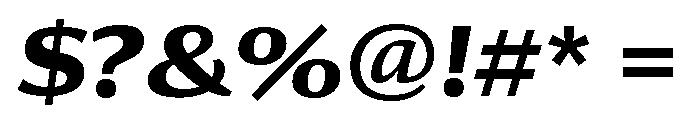 Collier Sans Wide Bold Italic Font OTHER CHARS