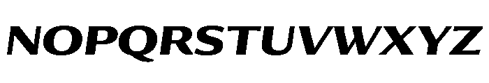 Collier Sans Wide Bold Italic Font UPPERCASE