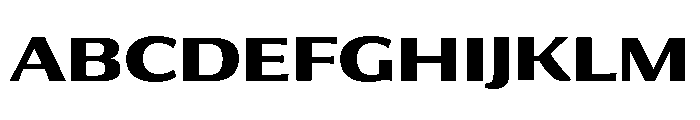 Collier Sans Wide Bold Font UPPERCASE