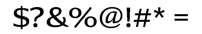 Collier Sans Wide Book Font OTHER CHARS