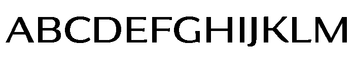 Collier Sans Wide Book Font UPPERCASE