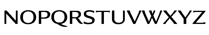 Collier Sans Wide Book Font UPPERCASE