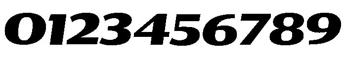 Collier Sans Wide Extra Bold Italic Font OTHER CHARS