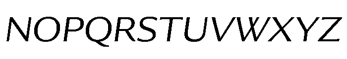 Collier Sans Wide Extra Light Italic Font UPPERCASE