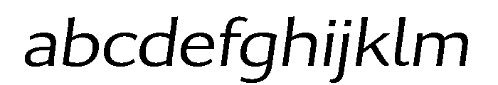 Collier Sans Wide Extra Light Italic FONT