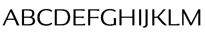 Collier Sans Wide Extra Light Font UPPERCASE