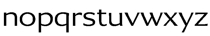 Collier Sans Wide Extra Light Font LOWERCASE