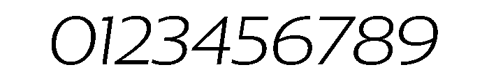 Collier Sans Wide Extra Thin Italic Font OTHER CHARS