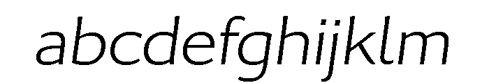 Collier Sans Wide Extra Thin Italic FONT