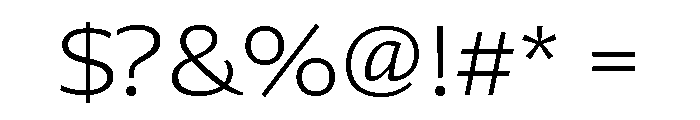 Collier Sans Wide Extra Thin Font OTHER CHARS