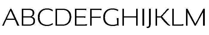 Collier Sans Wide Extra Thin Font UPPERCASE