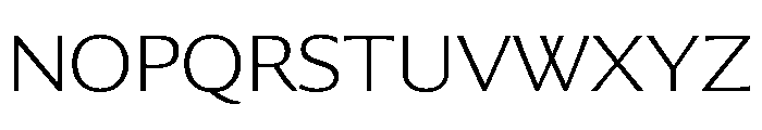 Collier Sans Wide Extra Thin Font UPPERCASE