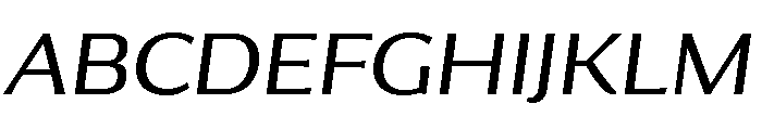 Collier Sans Wide Light Italic Font UPPERCASE