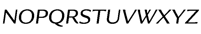 Collier Sans Wide Light Italic Font UPPERCASE