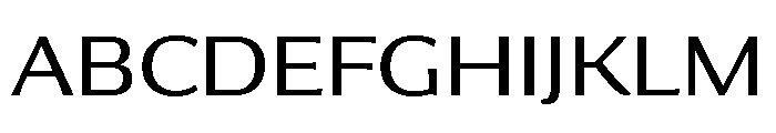 Collier Sans Wide Light Font UPPERCASE