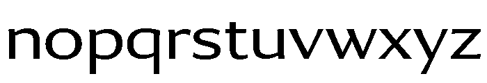 Collier Sans Wide Light Font LOWERCASE