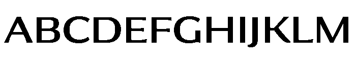 Collier Sans Wide Regular Font UPPERCASE
