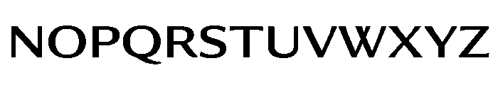 Collier Sans Wide Regular Font UPPERCASE