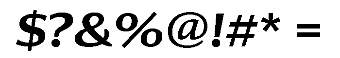 Collier Sans Wide Semi Bold Italic Font OTHER CHARS