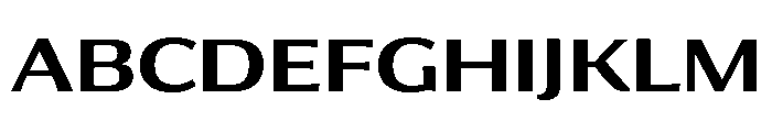 Collier Sans Wide Semi Bold Font UPPERCASE