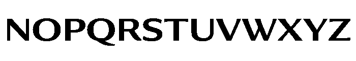 Collier Sans Wide Semi Bold Font UPPERCASE