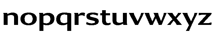 Collier Sans Wide Semi Bold Font LOWERCASE