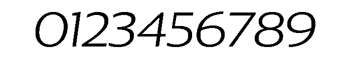 Collier Sans Wide Thin Italic Font OTHER CHARS