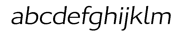 Collier Sans Wide Thin Italic FONT
