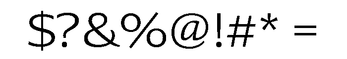 Collier Sans Wide Thin Font OTHER CHARS