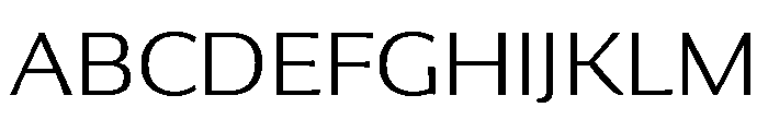Collier Sans Wide Thin Font UPPERCASE